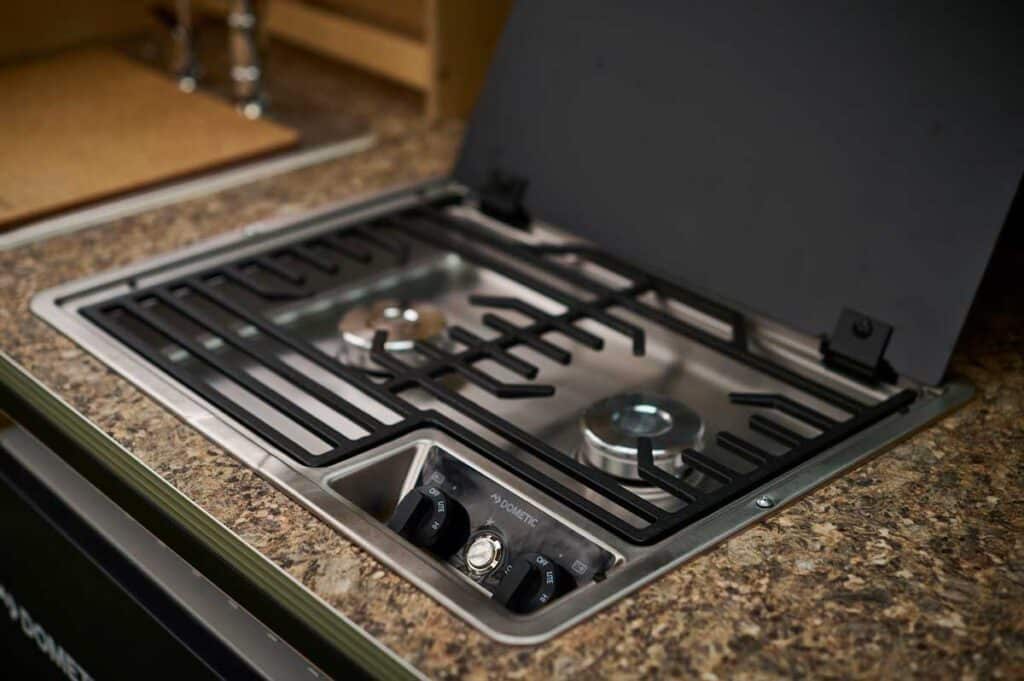 Two Burner Drop-In Cooktop W/Glass Cover - $395